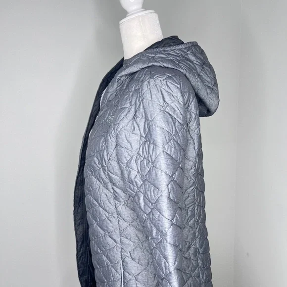 The North Face Thermoball Parka Gray Jacket Coat S - Picture 4 of 9